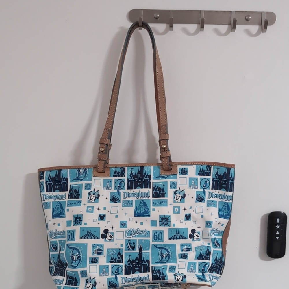 Dooney & Bourke Disneyland Blue and Tan Tote - Picture 3 of 6
